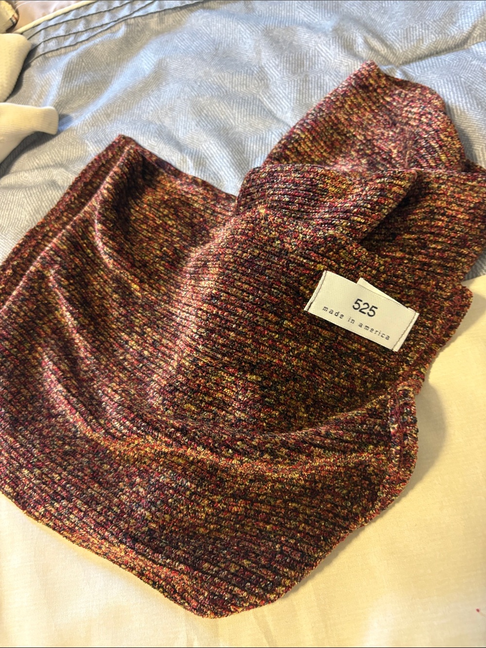 525 America multicolored chenielle scarf